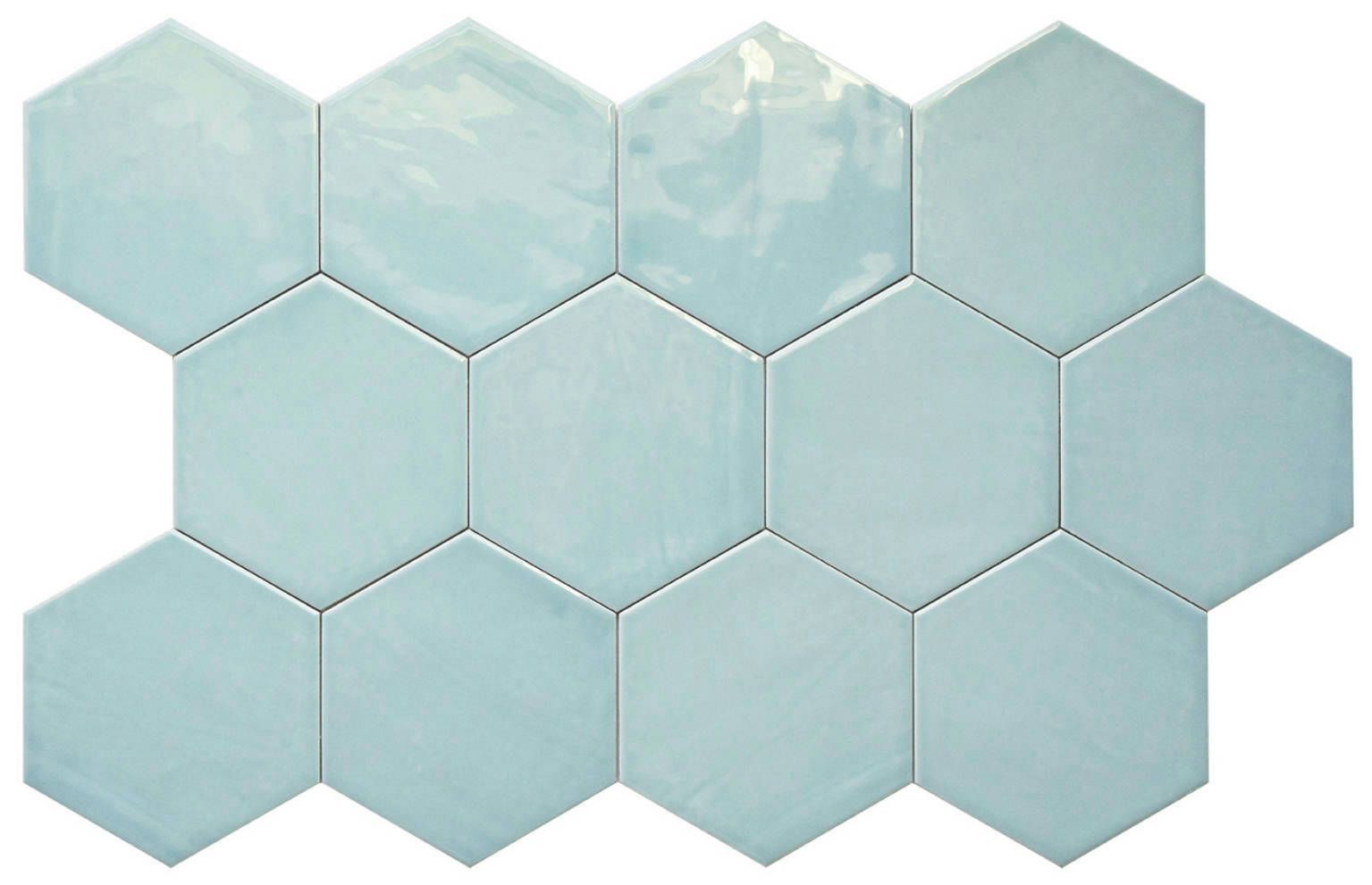 Ronda 5.5X6.3” Aqua Hexagon | Diversity Kitchen Bath & Tile
