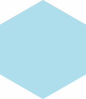 Ronda 5.5X6.3” Blue Hexagon | Diversity Kitchen Bath & Tile