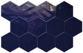 Ronda 5.5X6.3” Cobalt Hexagon | Diversity Kitchen Bath & Tile