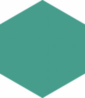 Ronda 5.5X6.3” Teal Hexagon | Diversity Kitchen Bath & Tile