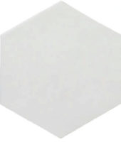 Ronda 5.5X6.3” White Hexagon | Diversity Kitchen Bath & Tile