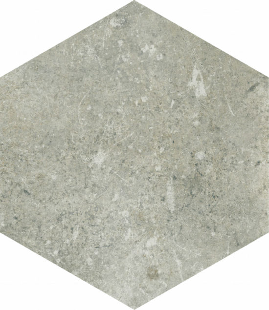 Seville 5.5X6.3” Grey Hexagon | Diversity Kitchen Bath & Tile