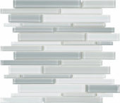 Shades Of Grey Blend Random Strip Mosaic | Diversity Kitchen Bath & Tile