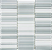 Shades Of Grey Blend Stacked Mosaic | Diversity Kitchen Bath & Tile
