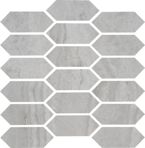 Spirit Silver Picket Mosaic | Diversity Kitchen Bath & Tile