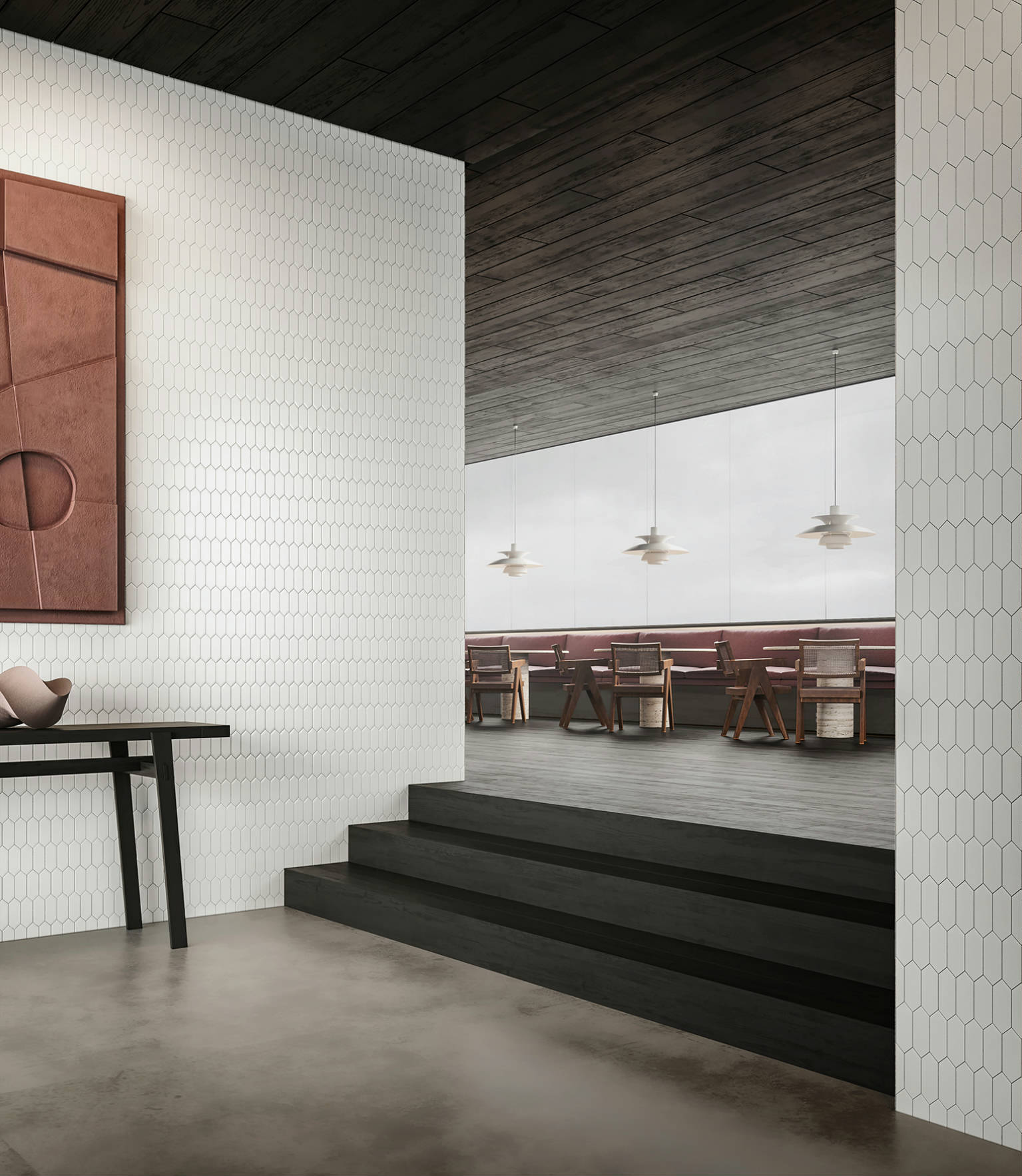 Traditions Vintage Grey Matte 2x5 Picket Mosaic | Diversity Kitchen Bath & Tile