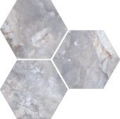 Treasure Blue Dream Onyx 6" Carved Hexagon | Diversity Kitchen Bath & Tile