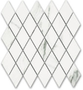 Treasure Statuario Polished Diamond Mosaic | Diversity Kitchen Bath & Tile