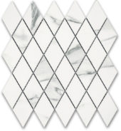 Treasure Statuario Polished Diamond Mosaic | Diversity Kitchen Bath & Tile