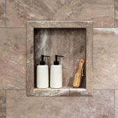 Venetian Marble Shower Niche 14.5x12 Inside | Diversity Kitchen Bath & Tile