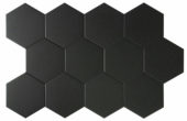 Vida 5.5X6.3” Black Hexagon | Diversity Kitchen Bath & Tile