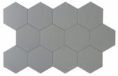 Vida 5.5X6.3” Grey Hexagon | Diversity Kitchen Bath & Tile
