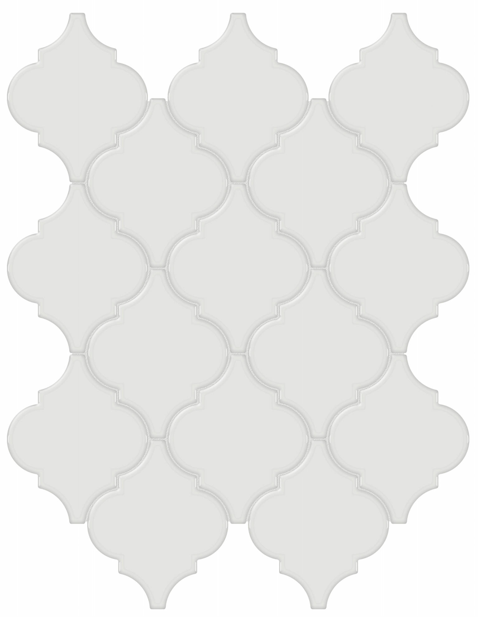 Vintage Grey Glossy Arabesque Mosaic | Diversity Kitchen Bath & Tile