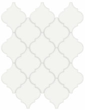 White Glossy Arabesque Mosaic | Diversity Kitchen Bath & Tile