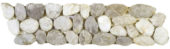 White Sliced Polished Pebble Interlocking Border | Diversity Kitchen Bath & Tile