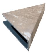 Venetian Marble Shower Shelf 14.56x7.12x2 | Diversity Kitchen Bath & Tile