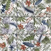 4"x4" Floral Palm Multicolor Mosaic | Diversity Kitchen Bath & Tile