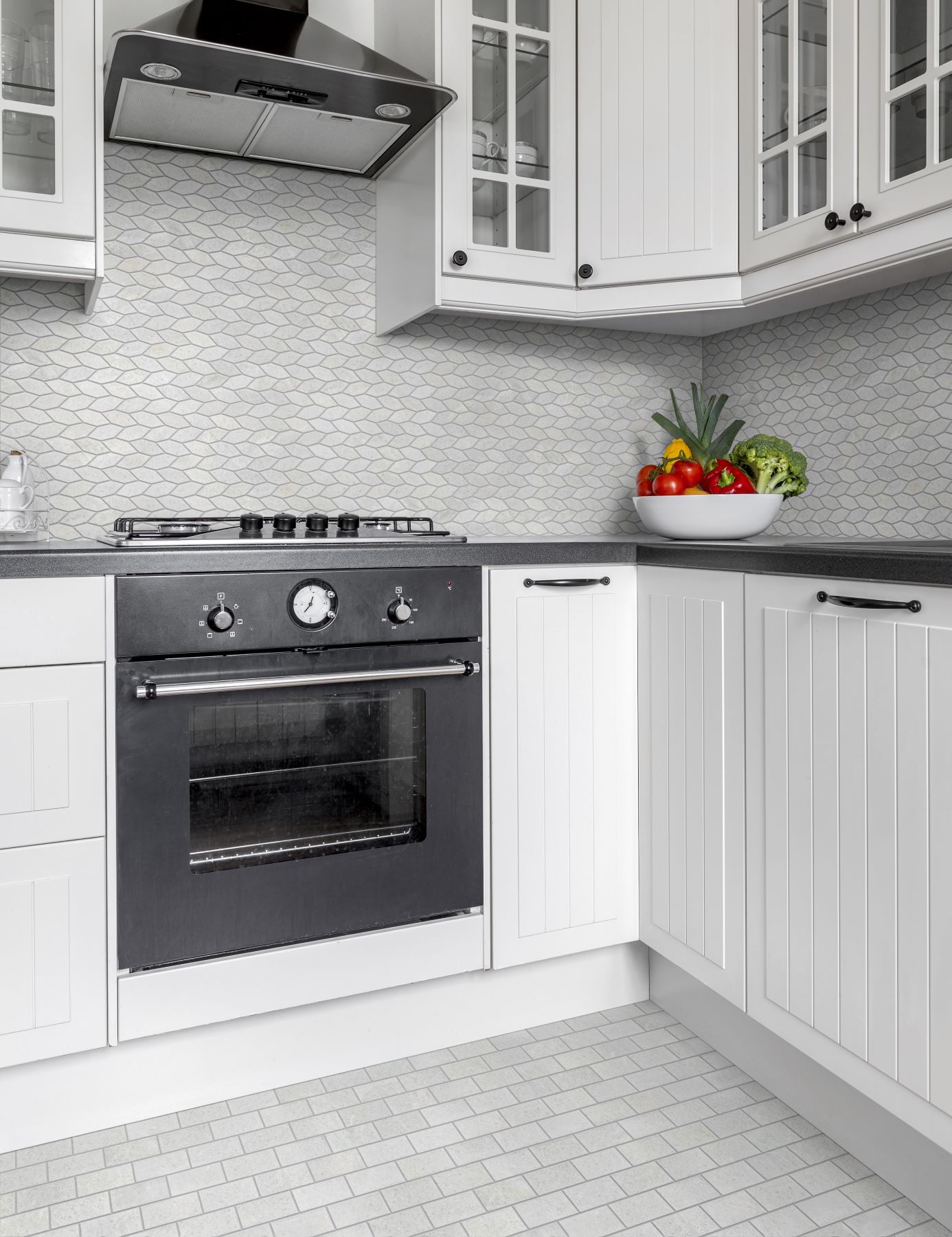 Elongated Hexagon White  | Diversity Kitchen Bath & Tile