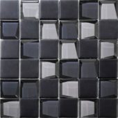 Glass 2"x2" Grey Mix Mosaic | Diversity Kitchen Bath & Tile