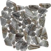 Glass Pebble Grey Beige Mix Marble Pattern Mix Mosaic | Diversity Kitchen Bath & Tile
