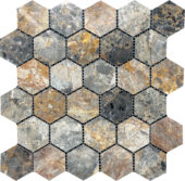 Hexagon Royal Vein Mosaic | Diversity Kitchen Bath & Tile