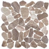 Mini Opus Matte Beige Brown Marble Stone Interlocking | Diversity Kitchen Bath & Tile