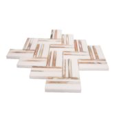 Rosey Weave Mosaic | Diversity Kitchen Bath & Tile