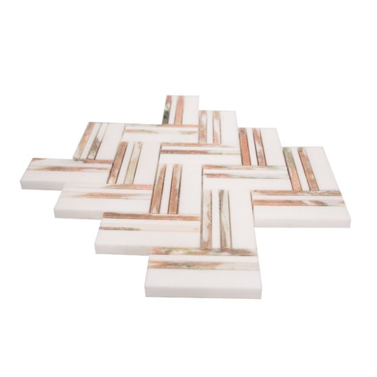 Rosey Weave Mosaic | Diversity Kitchen Bath & Tile