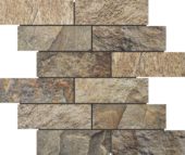 Slate Stone Beige Glazed Ceramic 2"x6" Brick | Diversity Kitchen Bath & Tile