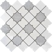 Star & Square White & Grey Mix Marble | Diversity Kitchen Bath & Tile