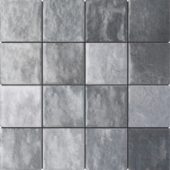 Zellige Glazed Ceramic Grey Mix 3"x3" | Diversity Kitchen Bath & Tile