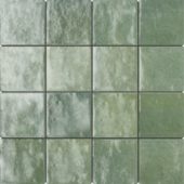Zellige Glazed Ceramic Soft Green Mix 3"x3" | Diversity Kitchen Bath & Tile