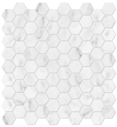 Bianco Venatino 1.25 Polished Hexagon Mosaic