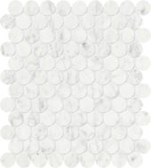 Eterna Bianco 1.25 Polished Penny Round Mosaic | Diversity Kitchen Bath & Tile