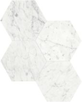 Eterna Bianco 6 Honed Hexagon Mosaic | Diversity Kitchen Bath & Tile