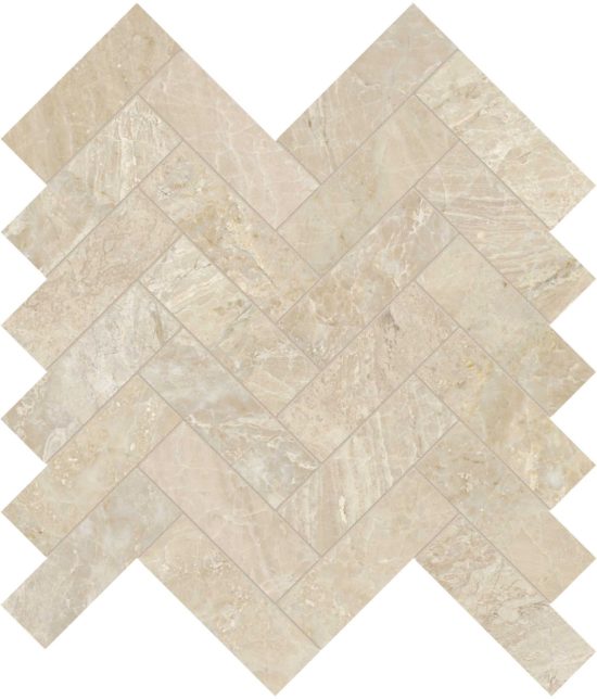 Impero Reale 1.25x4 Polished Herringbone Mosaic