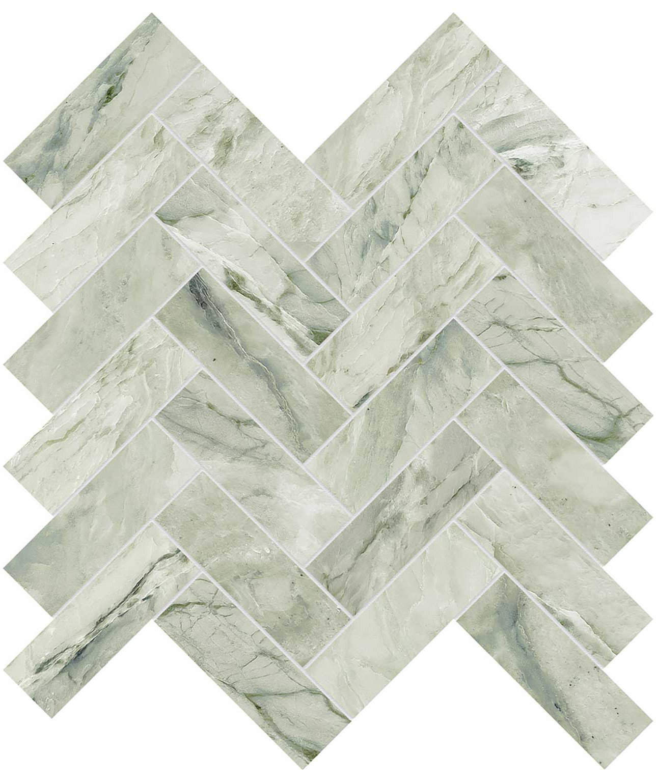 Moscato Argento 1.25x4 Herringbone Mosaic | Diversity Kitchen Bath & Tile