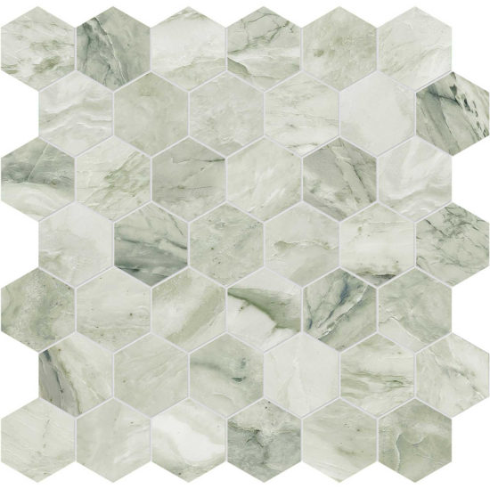 Moscato Argento 2 Hexagon Mosaic | Diversity Kitchen Bath & Tile