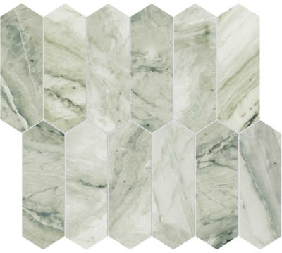 Moscato Argento 2×6 Picket Mosaic