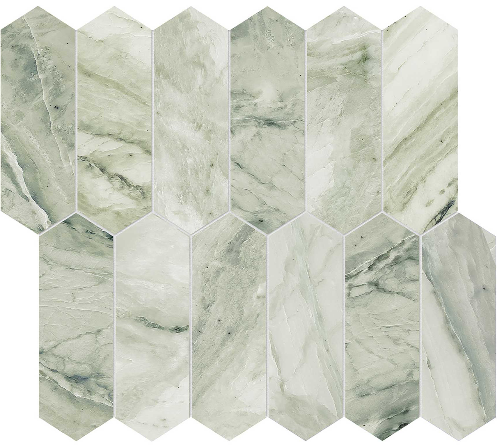 Moscato Argento 2x6 Picket Mosaic | Diversity Kitchen Bath & Tile