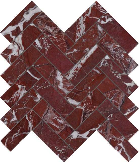 Tuscano Rosso 1.25x4 Herringbone Mosaic | Diversity Kitchen Bath & Tile