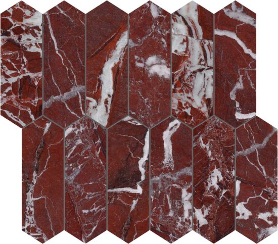 Tuscano Rosso 2x6 Picket Mosaic | Diversity Kitchen Bath & Tile
