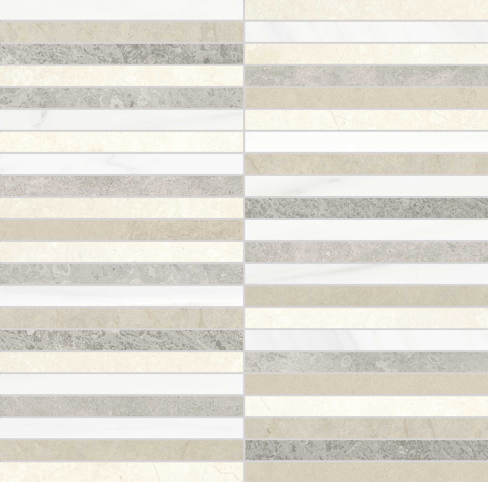 Utopio .5x6 Stacked Dune Mosaic | Diversity Kitchen Bath & Tile