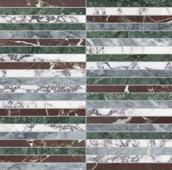 Utopio .5x6 Stacked Tropic Mosaic | Diversity Kitchen Bath & Tile