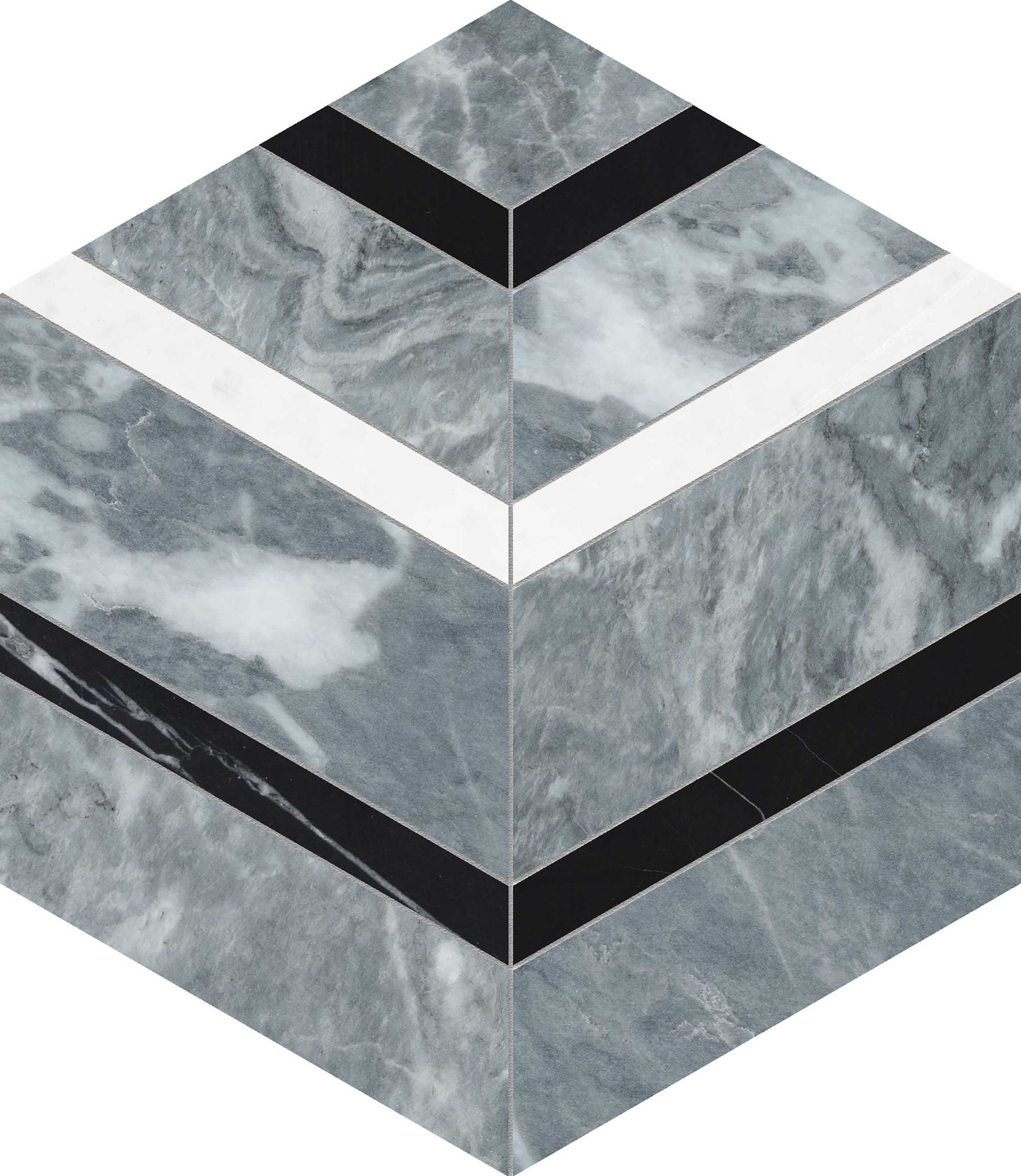 Utopio Hexo Monochromo Mosaic | Diversity Kitchen Bath & Tile