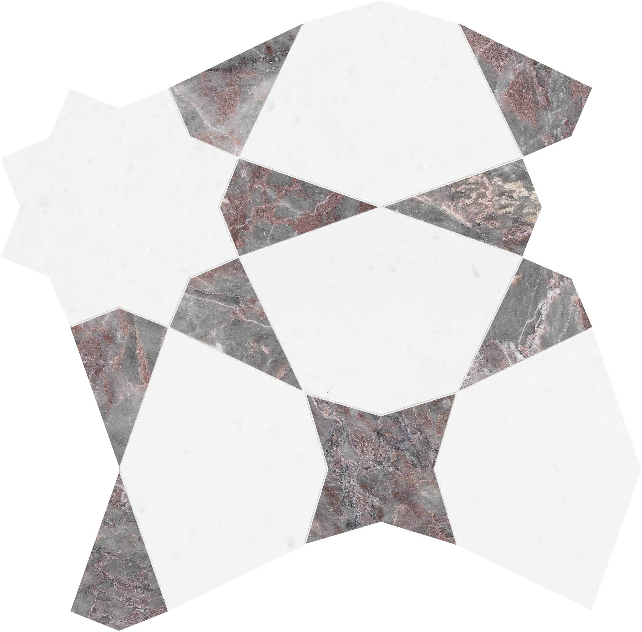 Utopio Stellar Burgundy Mosaic | Diversity Kitchen Bath & Tile