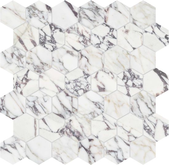 Viola Roccia 2 Hexagon Mosaic | Diversity Kitchen Bath & Tile