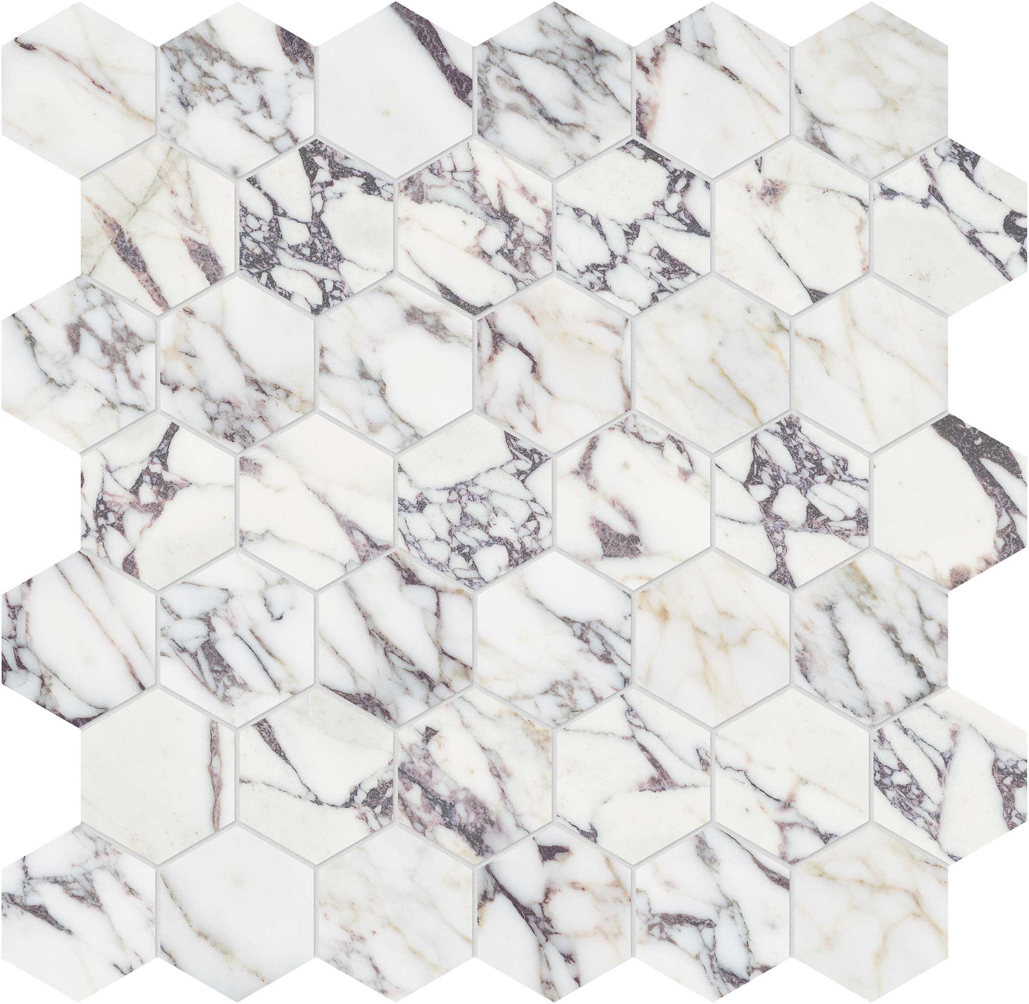 Viola Roccia 2 Hexagon Mosaic | Diversity Kitchen Bath & Tile