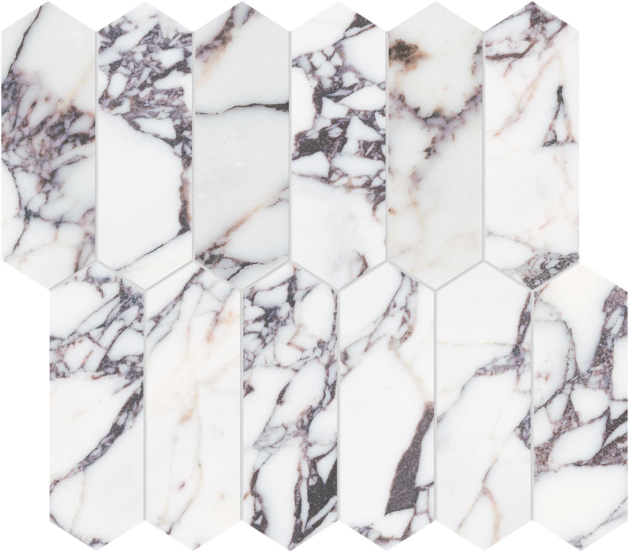 Viola Roccia 2x6 Picket Mosaic | Diversity Kitchen Bath & Tile