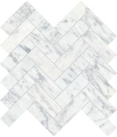 Virtue Bianco 1.25x4 Herringbone Mosaic | Diversity Kitchen Bath & Tile